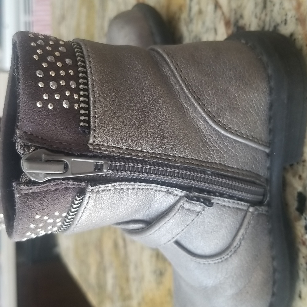 B-Cool Browns Metallic Boots Toddler - Picture 3 of 9